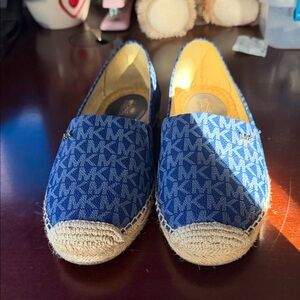 Michael Kors Blue Patterned Espadrilles